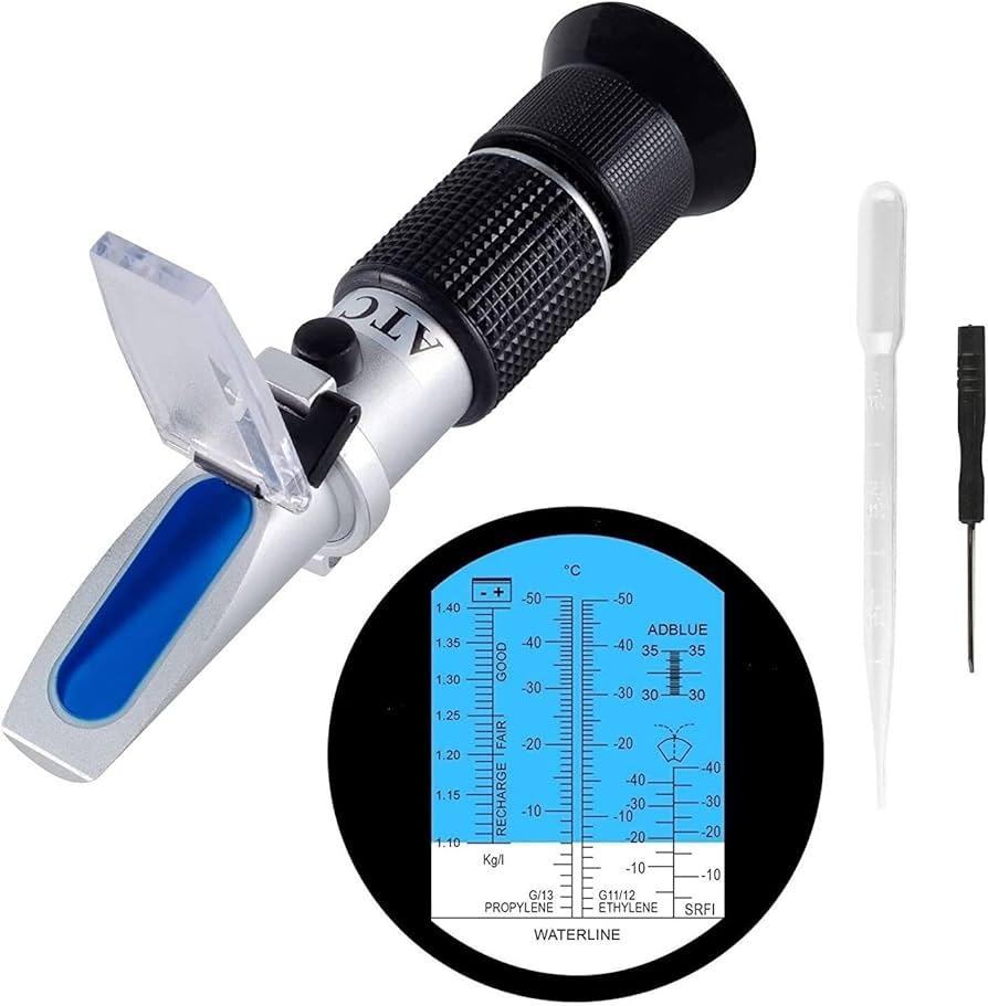 Antifreeze refractometer coolant tester