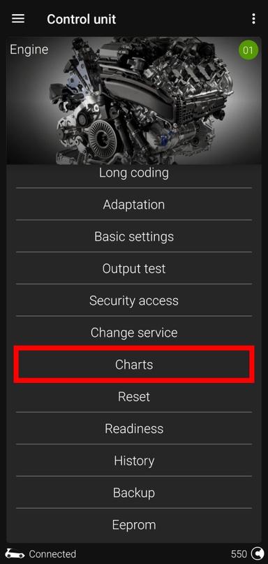 OBDeleven charts feature