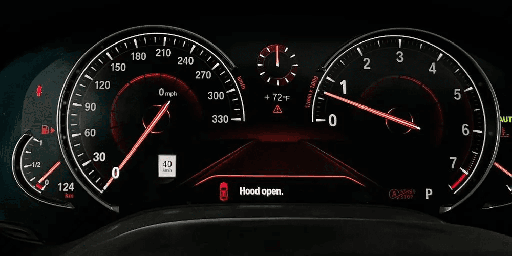 Cluster speedometer scale