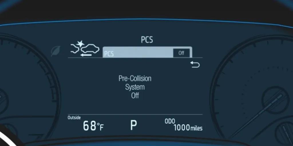 Pre-Collision System Memory