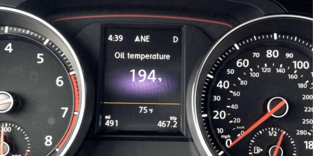 Oil Temperature Display