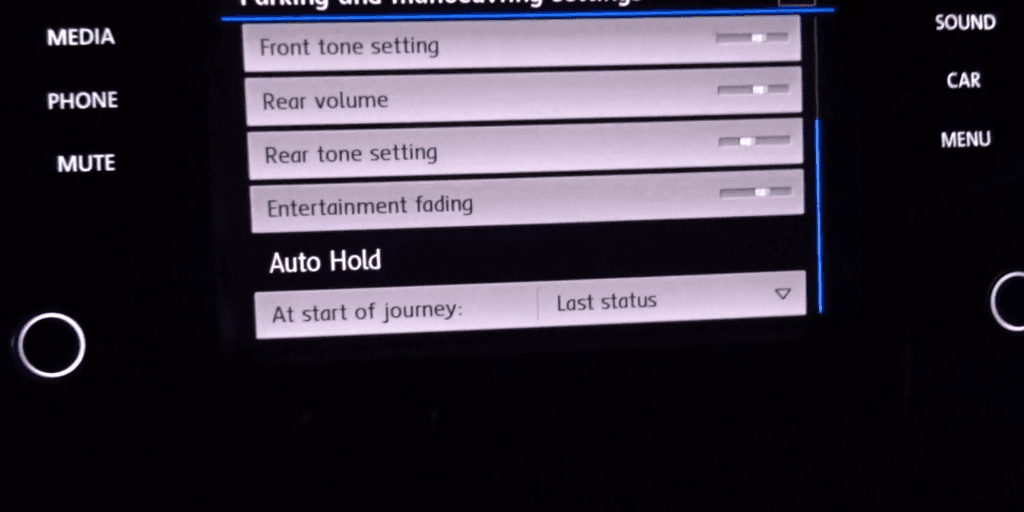 Auto Hold Settings in Multimedia