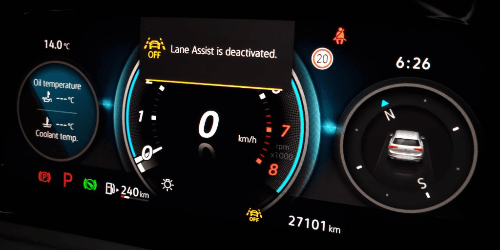 Lane Assist Information Message