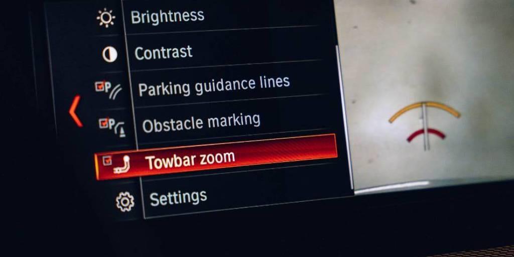 Towbar Zoom on Reverse Camera