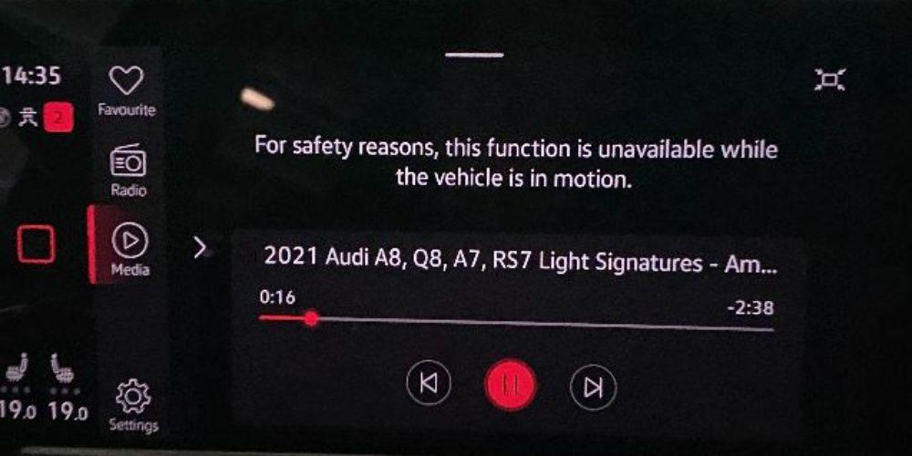 Video In Motion MIB3 OFF