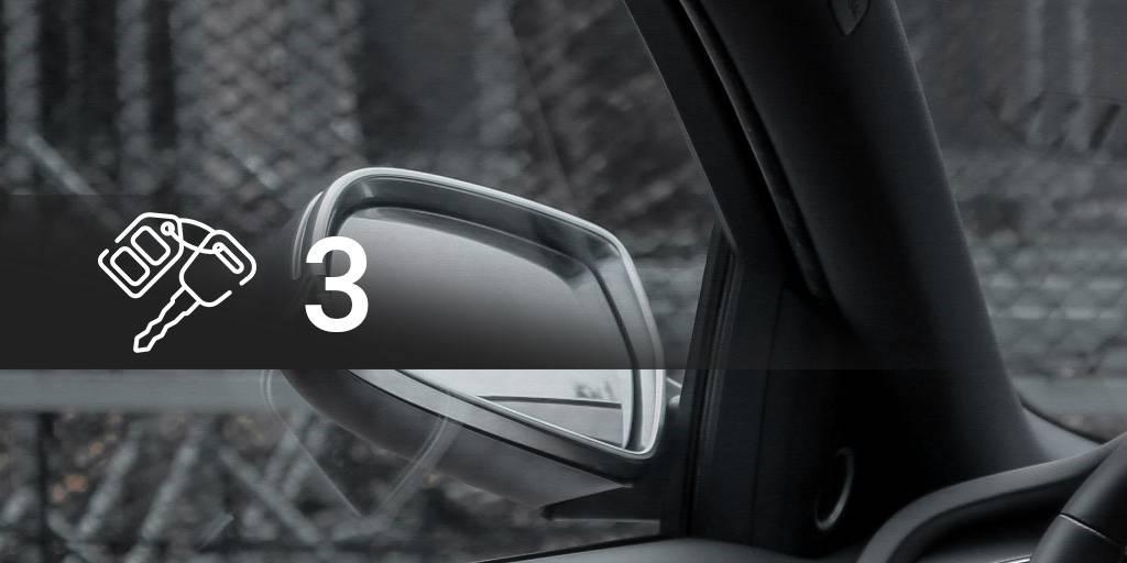 Auto Folding Mirrors Key3