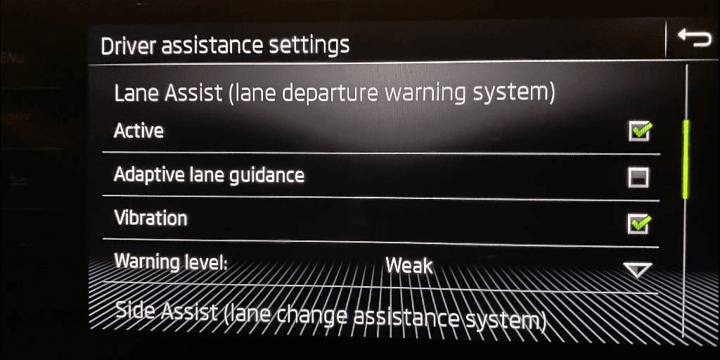 Lane Assist Wheel Vibration