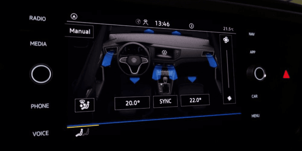 Climatronic Menu in Multimedia