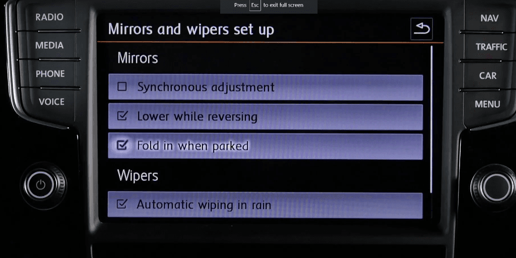 Folding Mirrors Setting in Multimedia