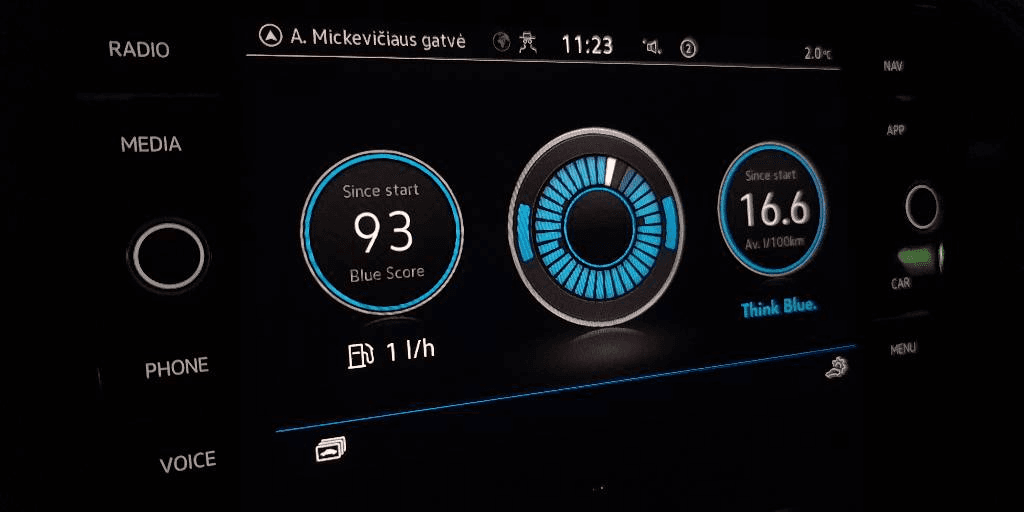 Think Blue Information Screen